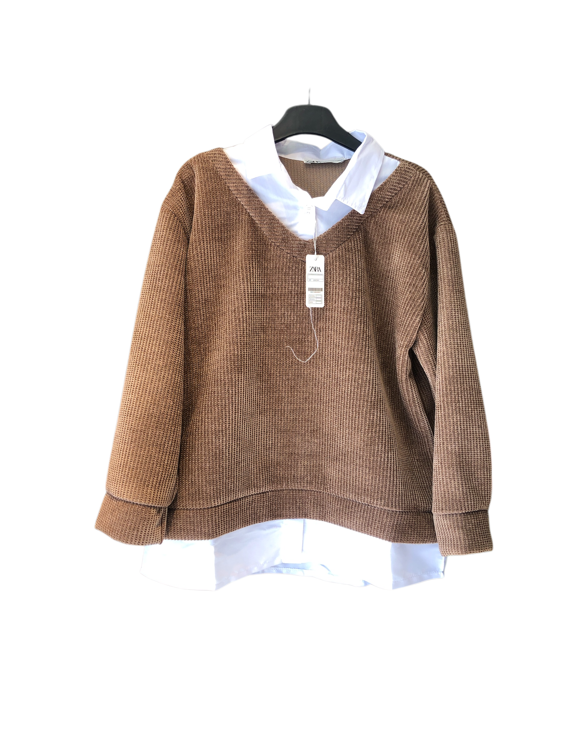 بلوز زنانه  لمزور شاین دار  یقه تاری پودی تک دکمه