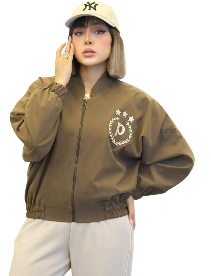 بامبر جکت زنانه طرح تنیس جنس میکرو free size