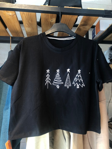 T-shirt free size crop