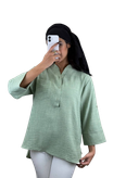 Women’s Free Size Closed-Front Chanton Shirt/Blouse